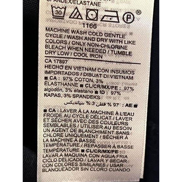 Old Navy Pant Women 24 Blue Pull On Neutral Office Minimalist Cropped 80s Retro - Picture 10 of 11